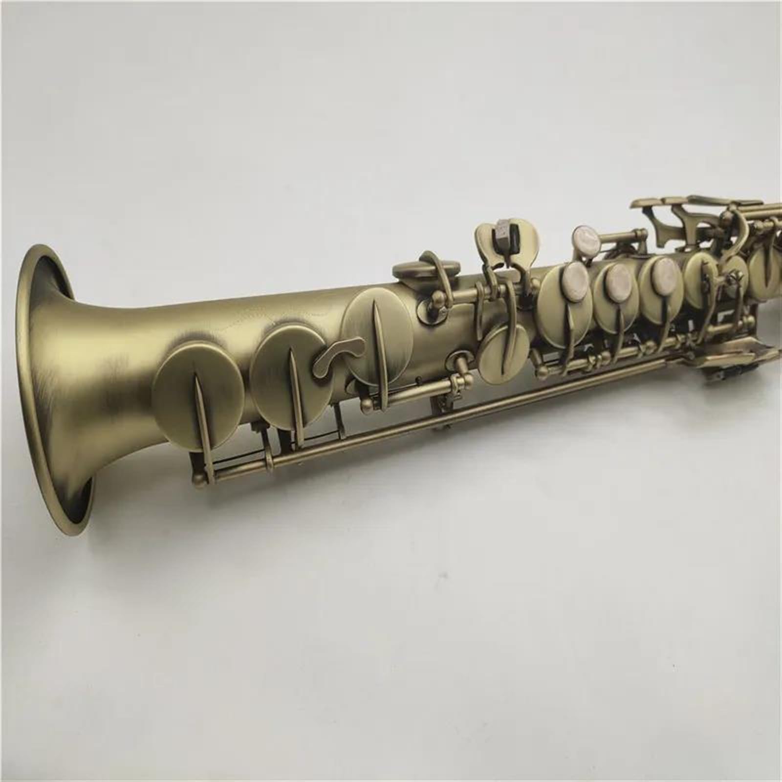 Saksofon Sopranowy B Płaski Saksofon Retro Antyczny Instrument Muzyczny Z Etui profesjonalny Saksofon