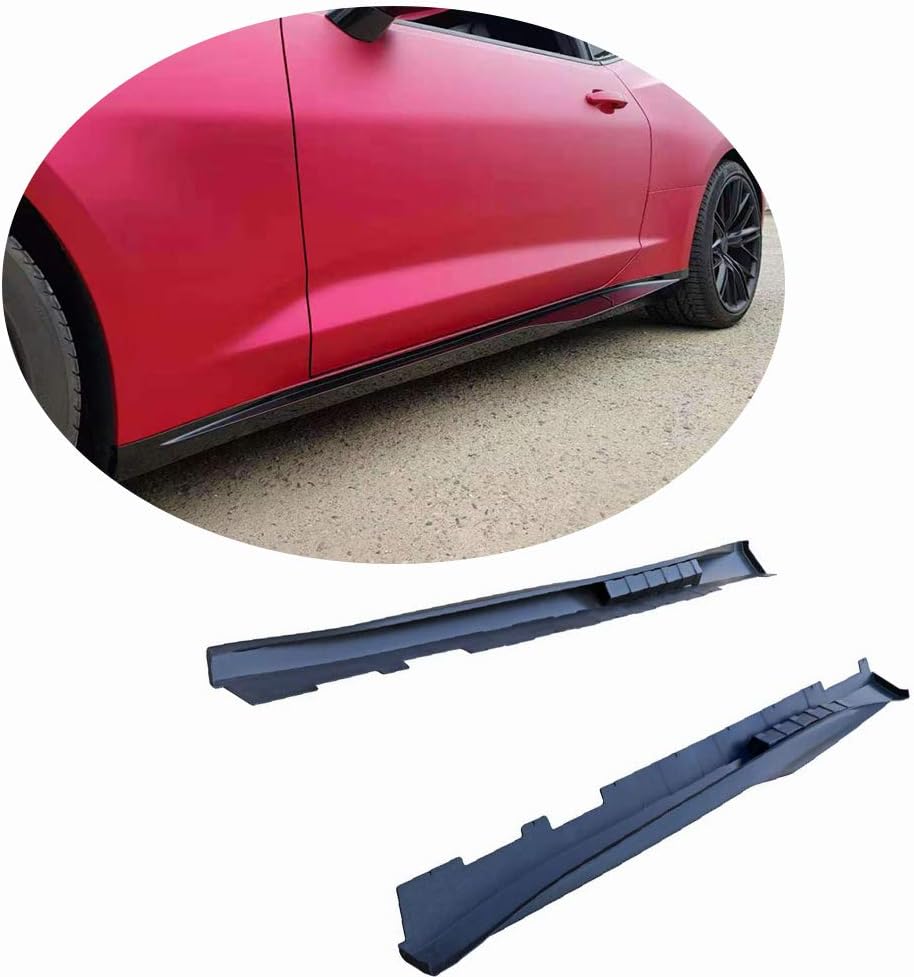 Side Skirts fits Chevrolet Camaro LT SS RS 2Door 2016-2019 Factory Outlet Unpainted PP Under Door Rocker Panels Valance Extension Lip