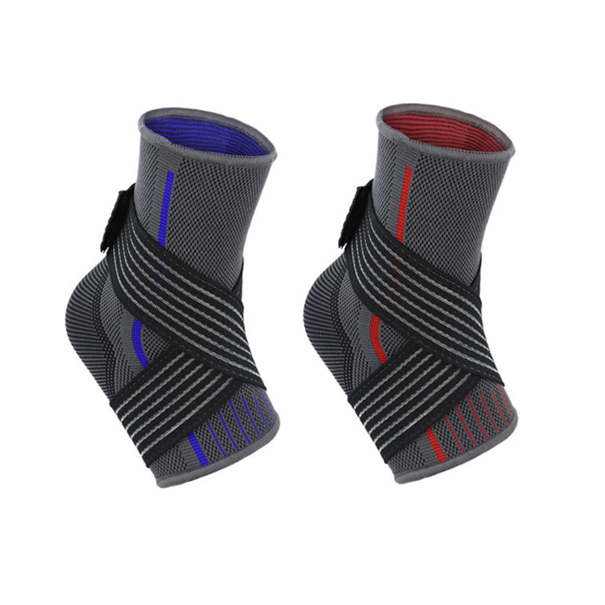 FOMIYES Ankle Support Brace Comfortable Ankle Wrap for Basketball Tennis Elastic Breathable Hook Loop Closure