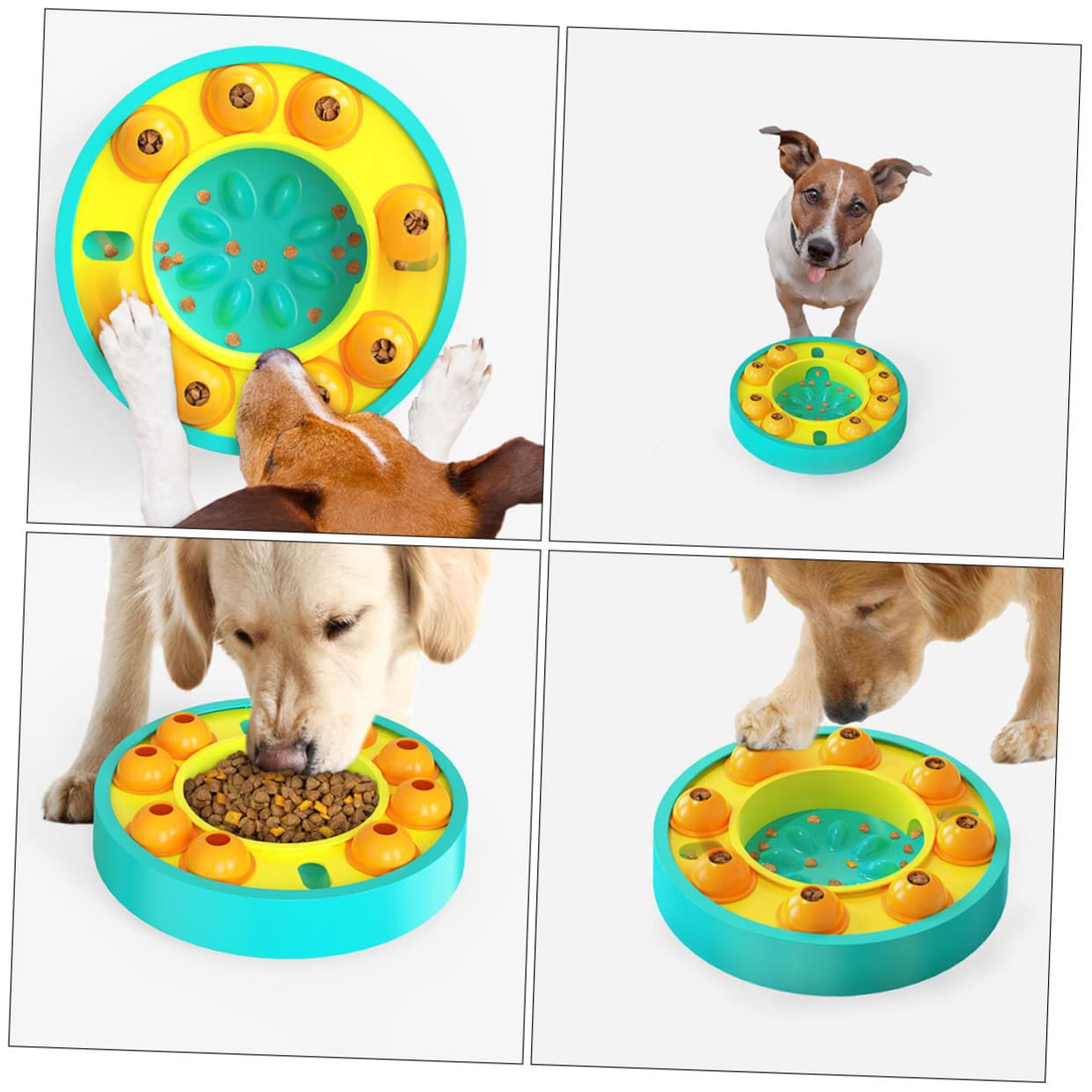 ibasenice pour Chien pour Animaux De Compagnie Distributeur De Friandises pour Chiots Et Chats Jouet Puzzle Interactif