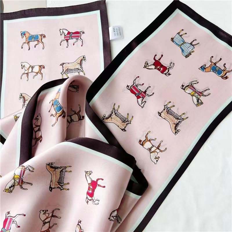 ANDANTINO 100% Silk Scarf for Women 58”*6.3” Long Shawls for Headscarf and Neck- Oblong Hair Wraps with Gift Packed - Image 5