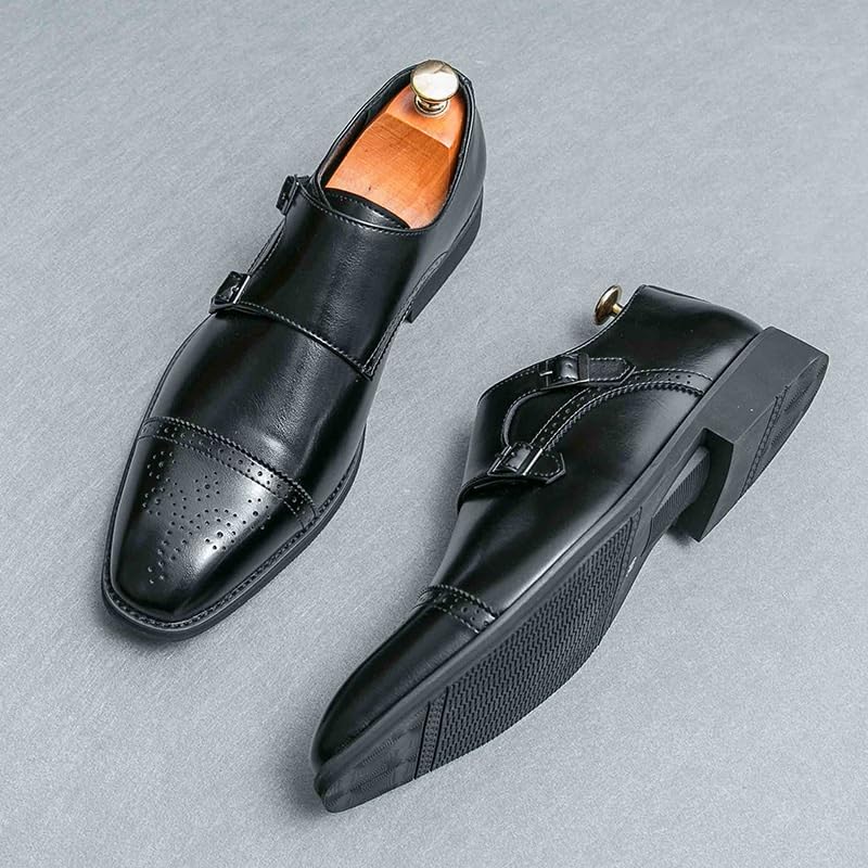 Italian Style Handmade Men's Shoes Slip On Pointed Toe Genuine Leather Dress Shoes Men Business/Party Shoes Casual British Moccasins2