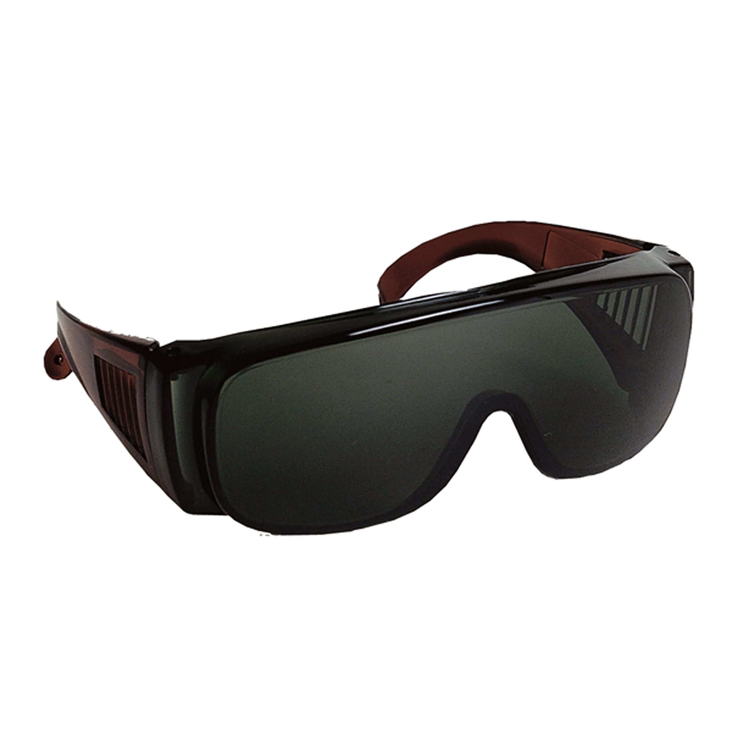 Coverguard - Lunettes de sécurité teintées IR5 anti-rayures K avec monture polycarbonate VISILUX (Pack de 10) Unique Noir