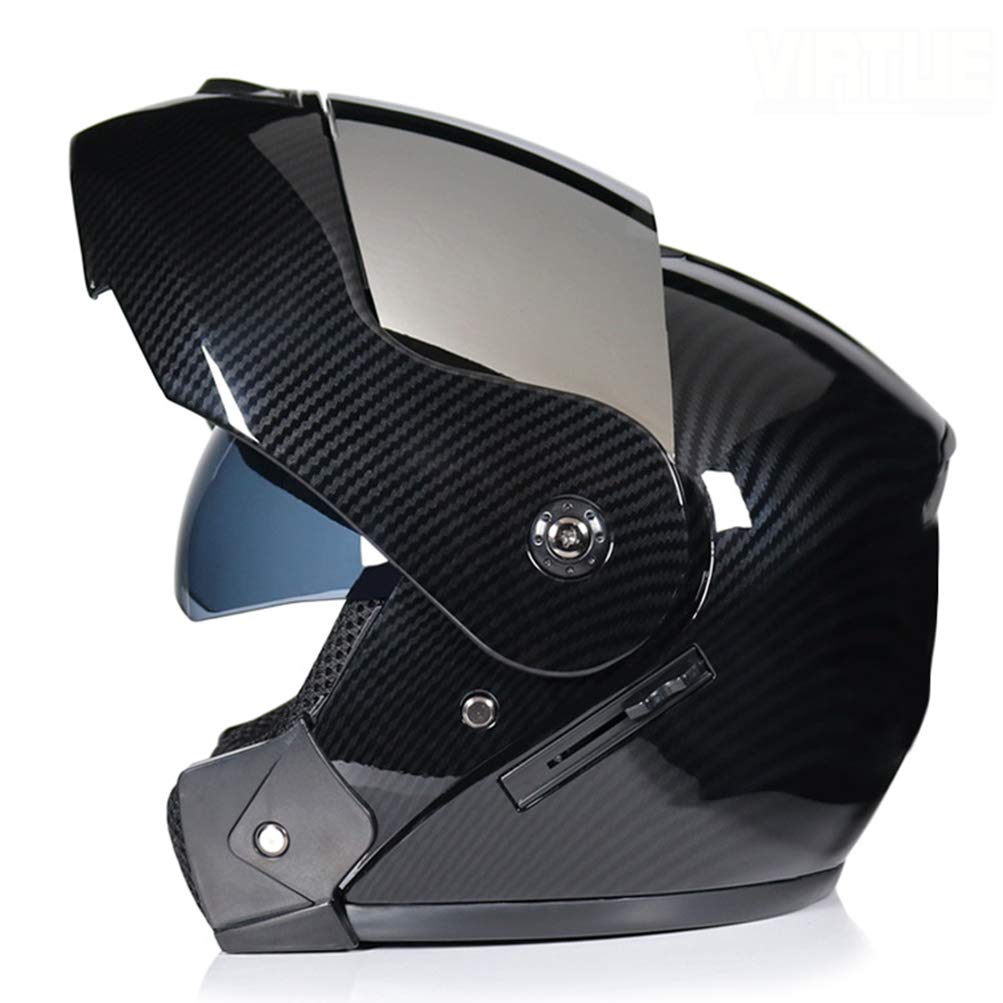 Casque modulaire moto doré CC03 avec visière intégrée protection et confort M