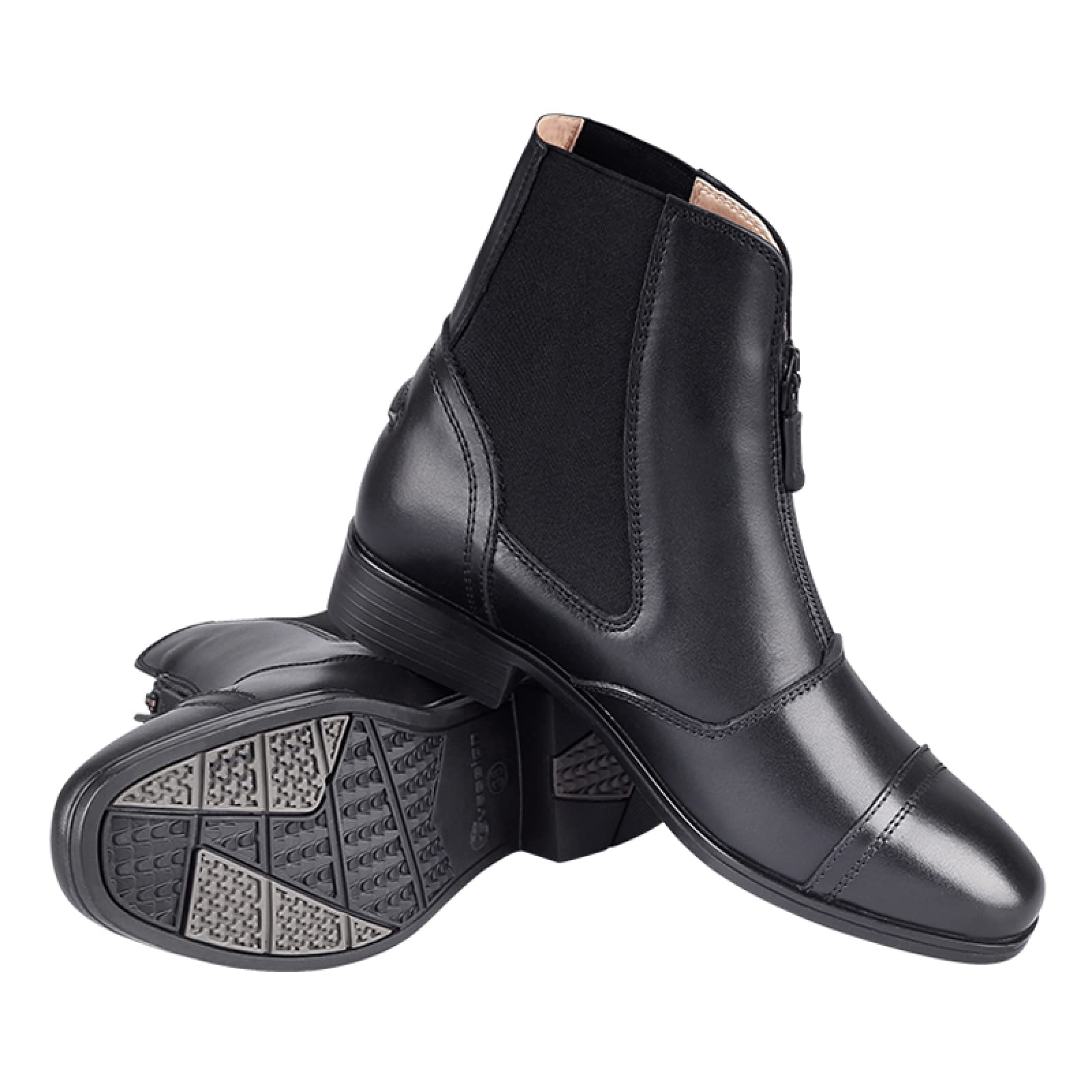 LEBEE Botas de equitación al aire libre de cuero de vaca suministros ecuestres botas de patio estable