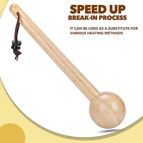 Miniatura 6 de Kit de guante de béisbol para hombres y adultos, mazo de guante de béisbol de estructura de una sola pieza, guantes de béisbol de madera, martillo