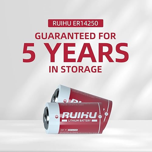 Miniatura 7 de Paquete de 8 baterías de litio ER14250 LS14250 de 3.6 V, 12AA tamaño 1200 mAh batería de cloruro de tionilo de litio (Li-SOCl2) certificado