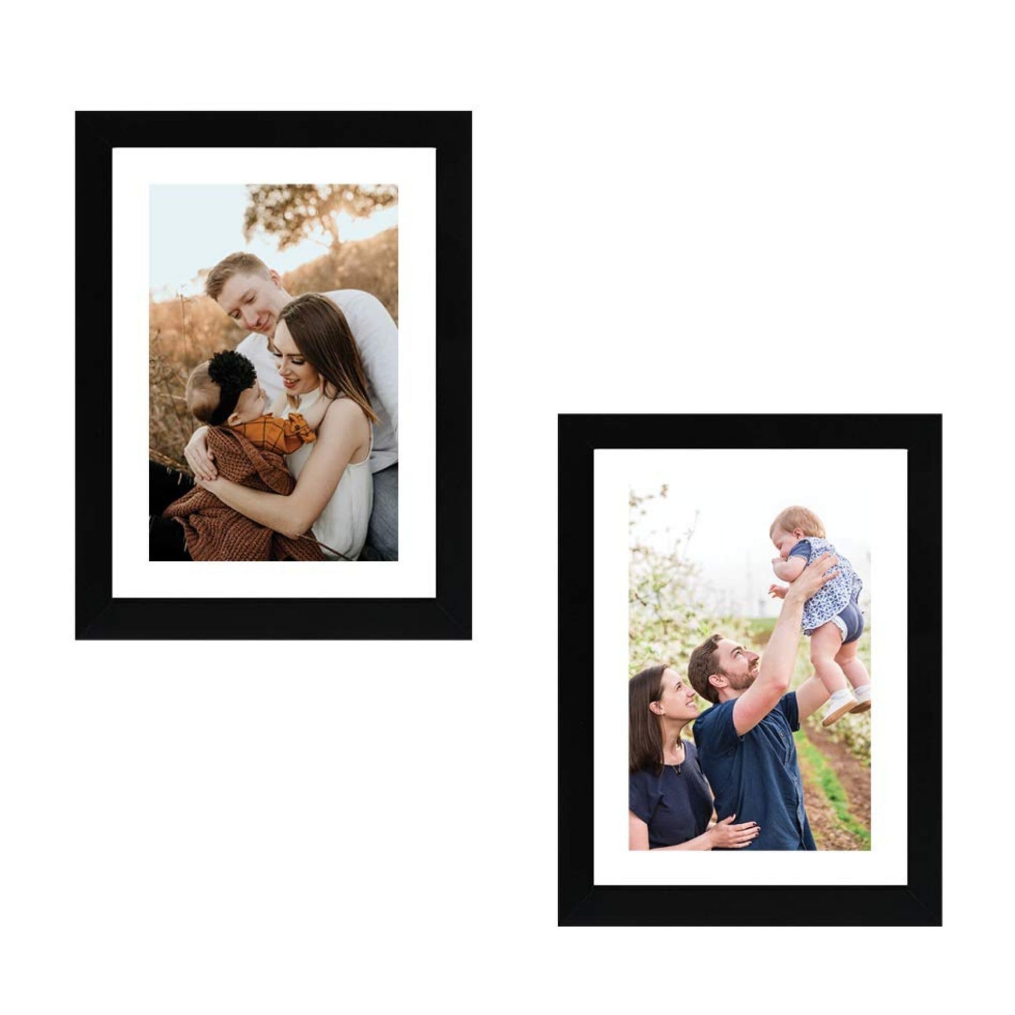 Craftmind Photo Frame Set of 2 with Mount Paper 6x8 Inch | Black Wall Hanging Picture Frames | Rectangular Photo Display for Home Decor, Gallery Wall, Living Room, Bedroom, Office Gift-image-14
