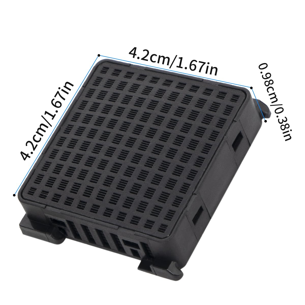 4 filtros de carbón activado para frigorífico Liebherr Fresh Air – Reemplazan 7440021-00 [9096989, 988246001, 988246000, 9882429] - Negro