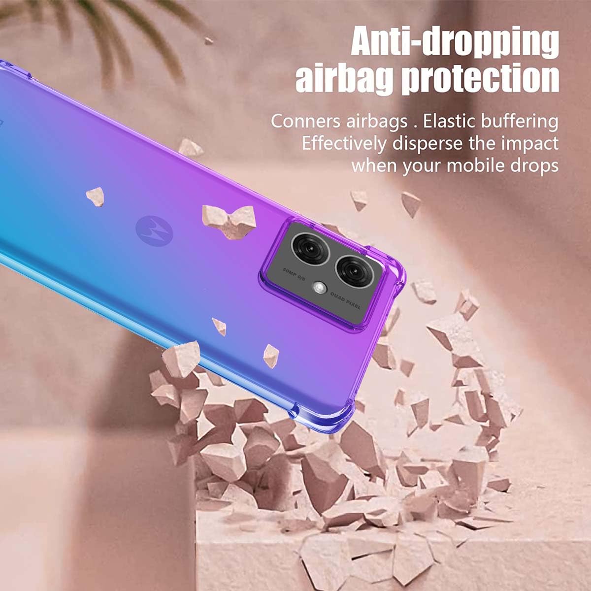 BORYA Silicone Coque Pour Motorola Moto G54 Power