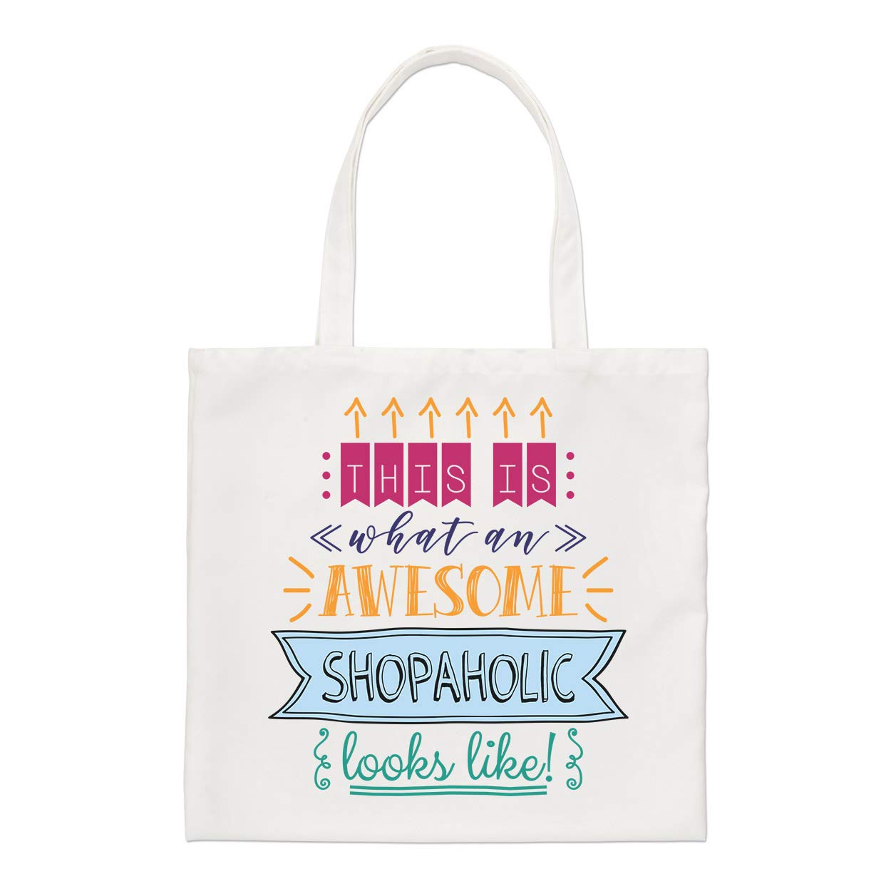 This Is What An Awesome Shopaholic Looks Like Regular Tote Bag Funny Best