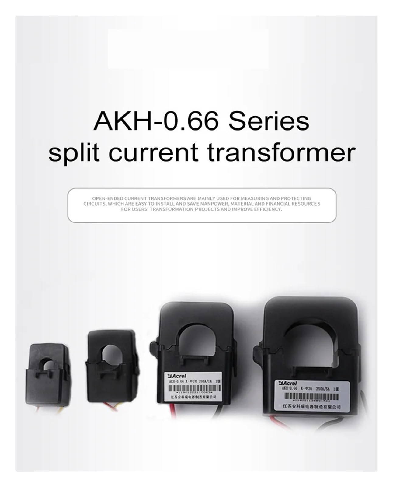 AKH-0.66 Dia16mm 120A/40mA Split-Core-CTs Stromwandler offener Typ CT