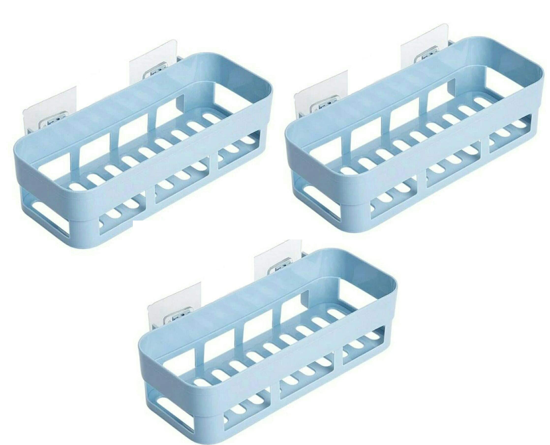 CPEX 3Pcs Set Multipurpose Plastic Rectangular Bathroom Grey Wall Shelves with Self-Adhesive Sticker Hooks Wall Holder Bathroom Storage Rack Shelf (Grey) (3 Nos) (B09G6WY6NY) Amazon Price History, Amazon Price Tracker
