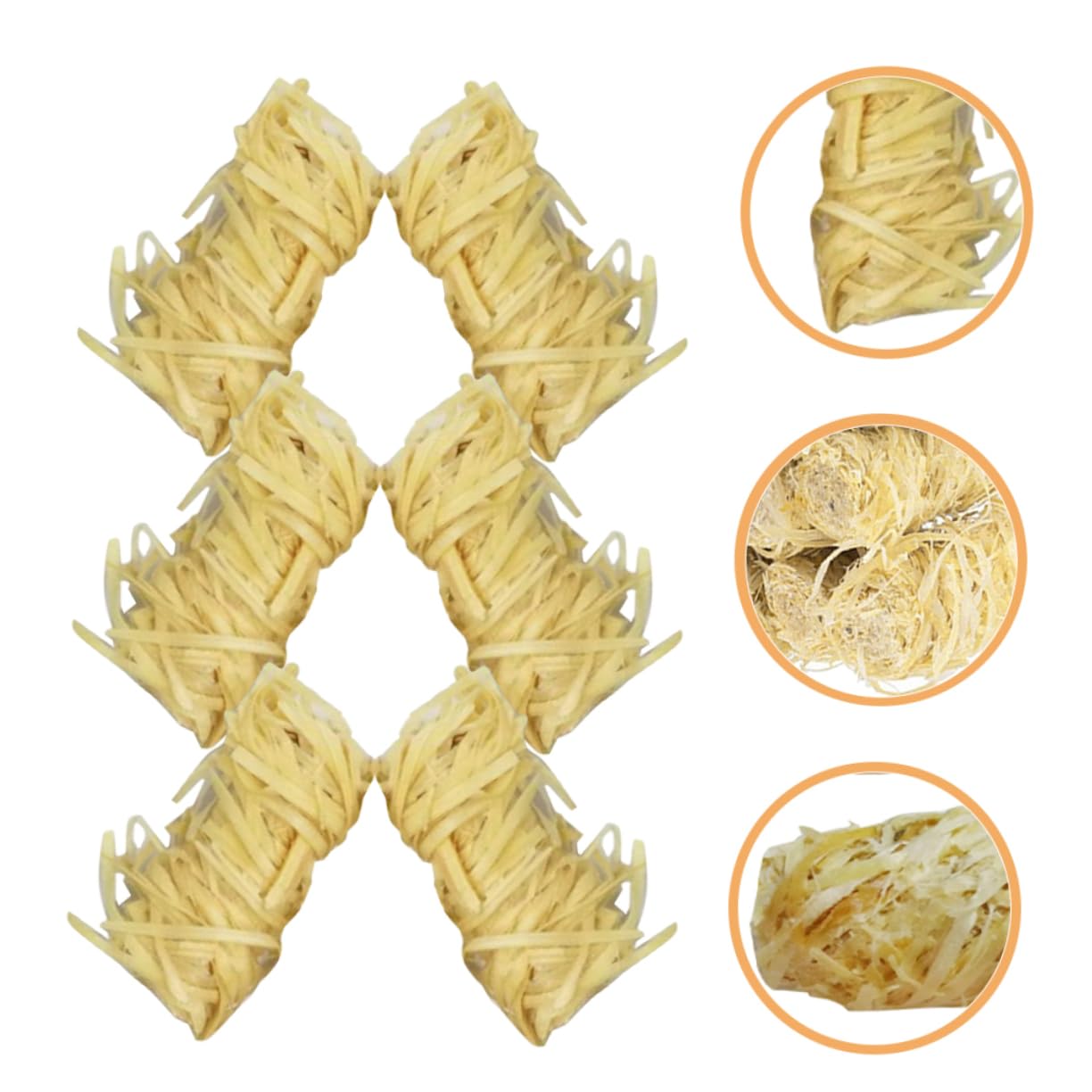 HANABASS Grill Charcoal Starter 50pk Carbon Wax Sticks Natural Firelighters for Outdoor