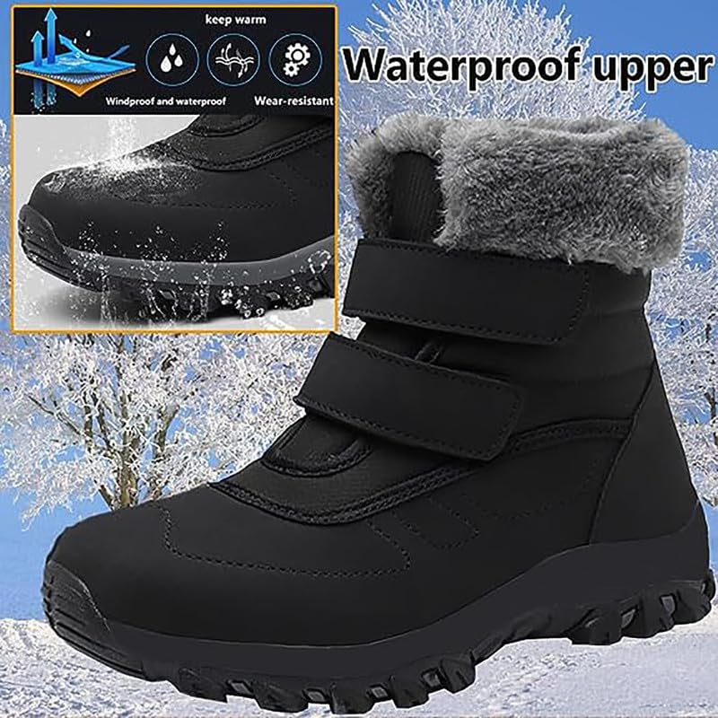 MIFAWA-Womens-Snow-BootsWinter-Boots-for-WomenSnow-Boots-for-WomenLadies-Winter-BootsFur-Lined-Warm-Boots-for-WomenNon-Slip-Waterproof-Lightweight-Short-Winter-Boots-Snow-Shoes