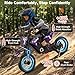 36V Electric Dirt Bike for Kids Ages 5-12, 700W Peak Electric Motorcycle, 3 Speeds, 15.5 MPH & 13.7 Miles, Headlight & Rainbow Ambient Lights, Pro Suspension Off-Road Ride On Gift for Kids, Purple
