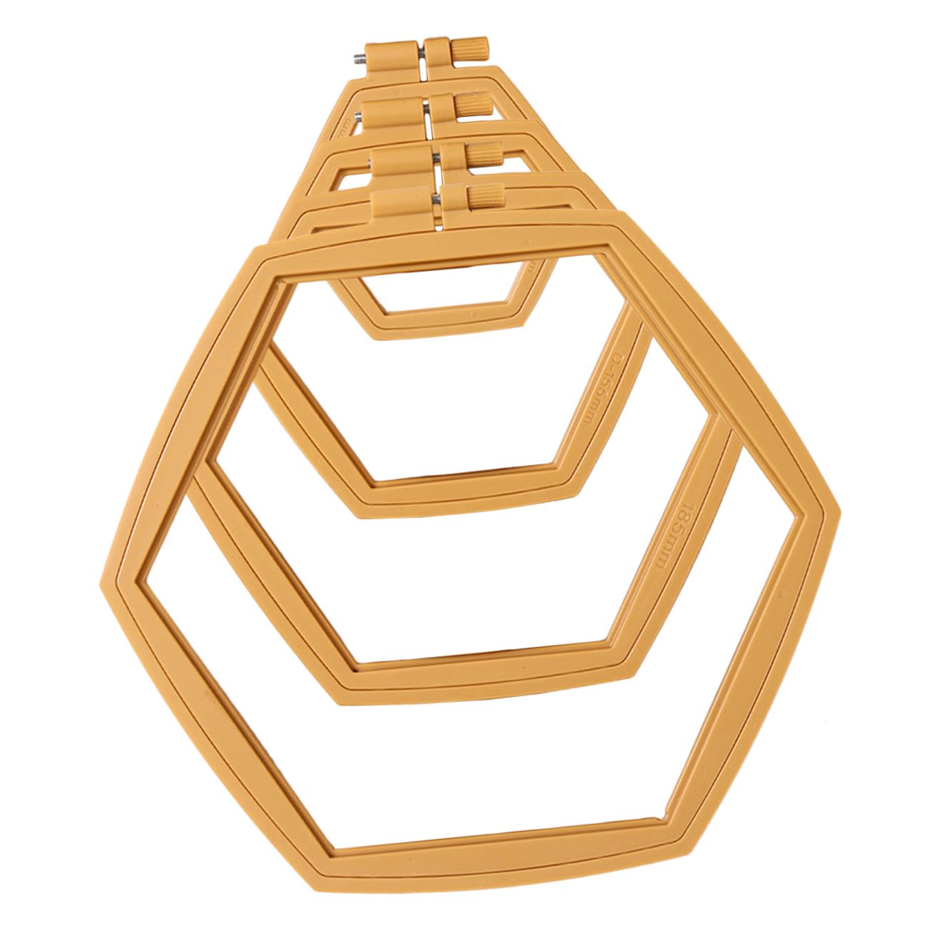 Homoyoyo 4 Aros para Bordar Ajustables de Abs Reutilizables Superficie Lisa, Diseño Simple y Creativo para Bordado y Acolchado Manualidades