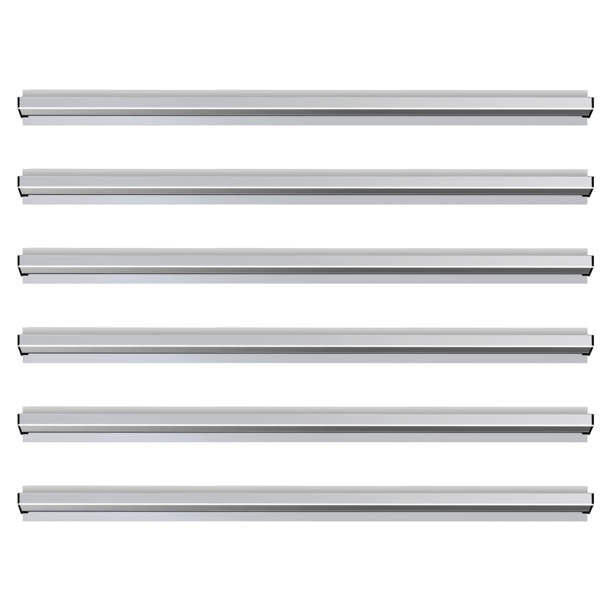 Cjgyz Grip-A-Strip 3 Ft Display Rail | Aluminum Poster & Art Holder | 6 Pack