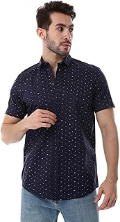 White Rabbit Men Self Pattern Buttons Down Closure Shirt