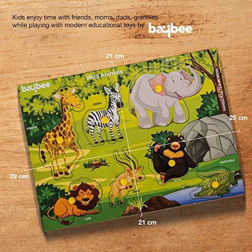Baybee Wooden English Alphabets and Color Learning Educational Board ...