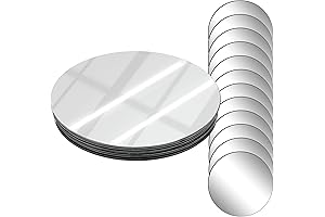 Houseables Round Mirror Centerpieces for Wedding Table