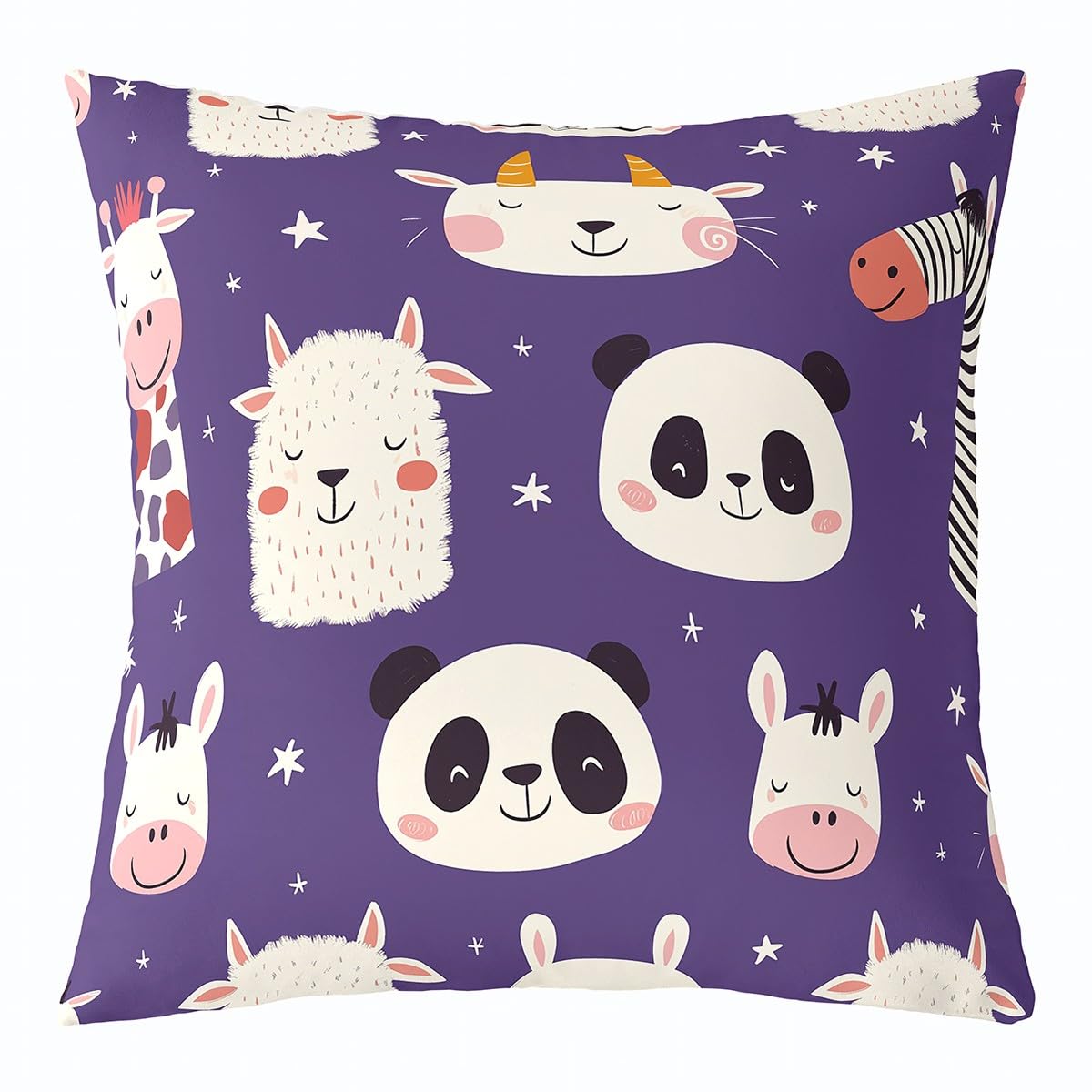 Panda Alpaca Throw Pillow Cover 22