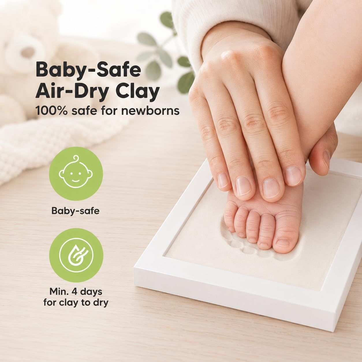 BABIES BLOOM baby handprint footprint impression kit 2