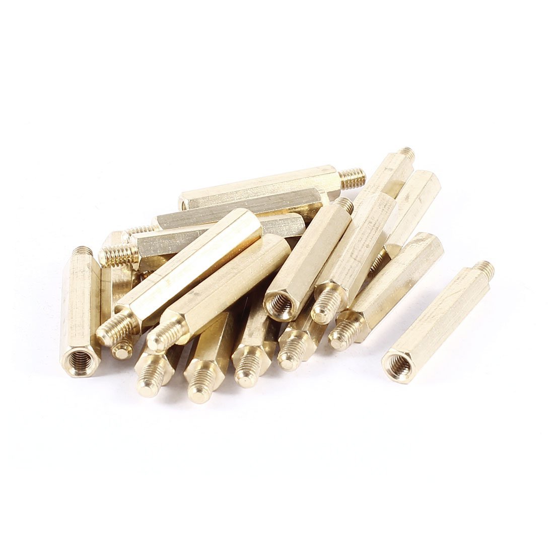 3NH® 20 x Brass Hex Standoff Spacer Screw Female to Male 30mm+6mm M4 4mm-image-6