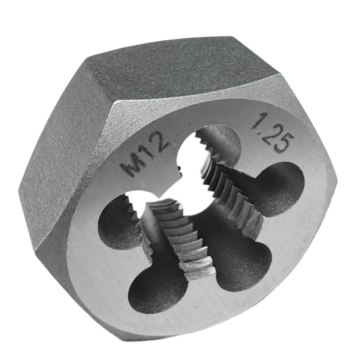 M12x1.25 Metric Hex Rethreading Die Alloy Steel Right Hand Die for Thread Repair and Maintenance