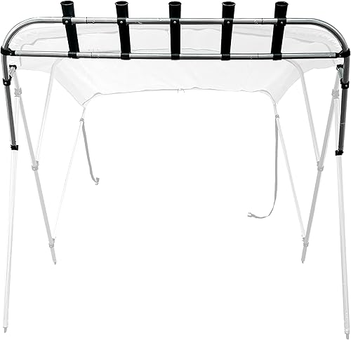Savvycraft Bimini - Soporte para caña de pescar, soporte para caña de pescar, lanzacohetes se adapta a marco superior Bimini de 1 pulgada
