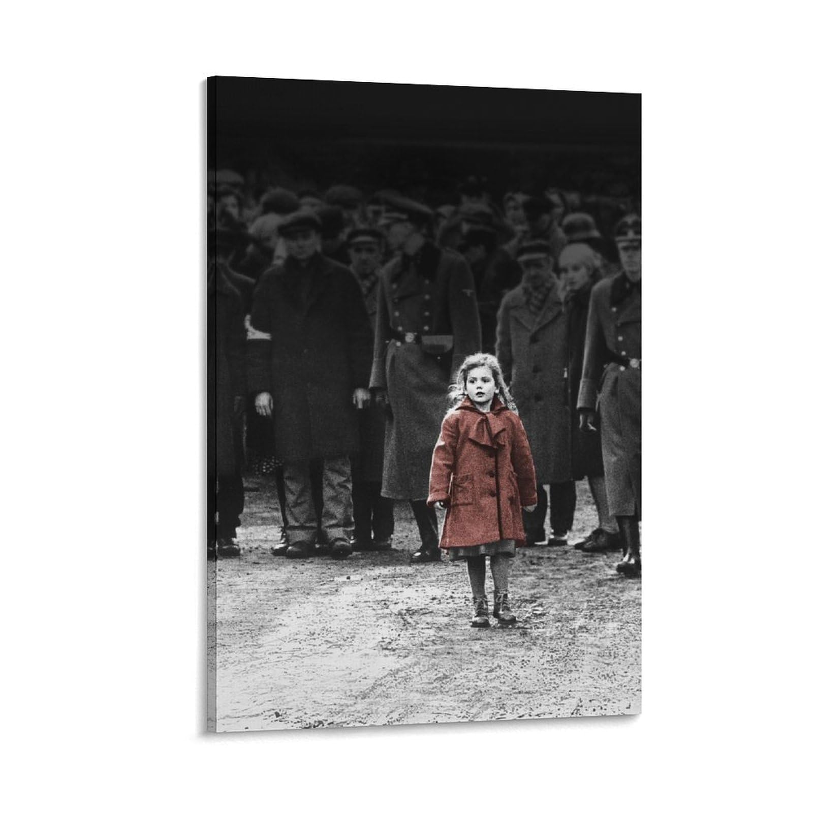 Póster decorativo de la lista de Schindler de películas en blanco y negro, lienzo para pared e impresión artística moderna para dormitorio familiar, 60 x 90 cm