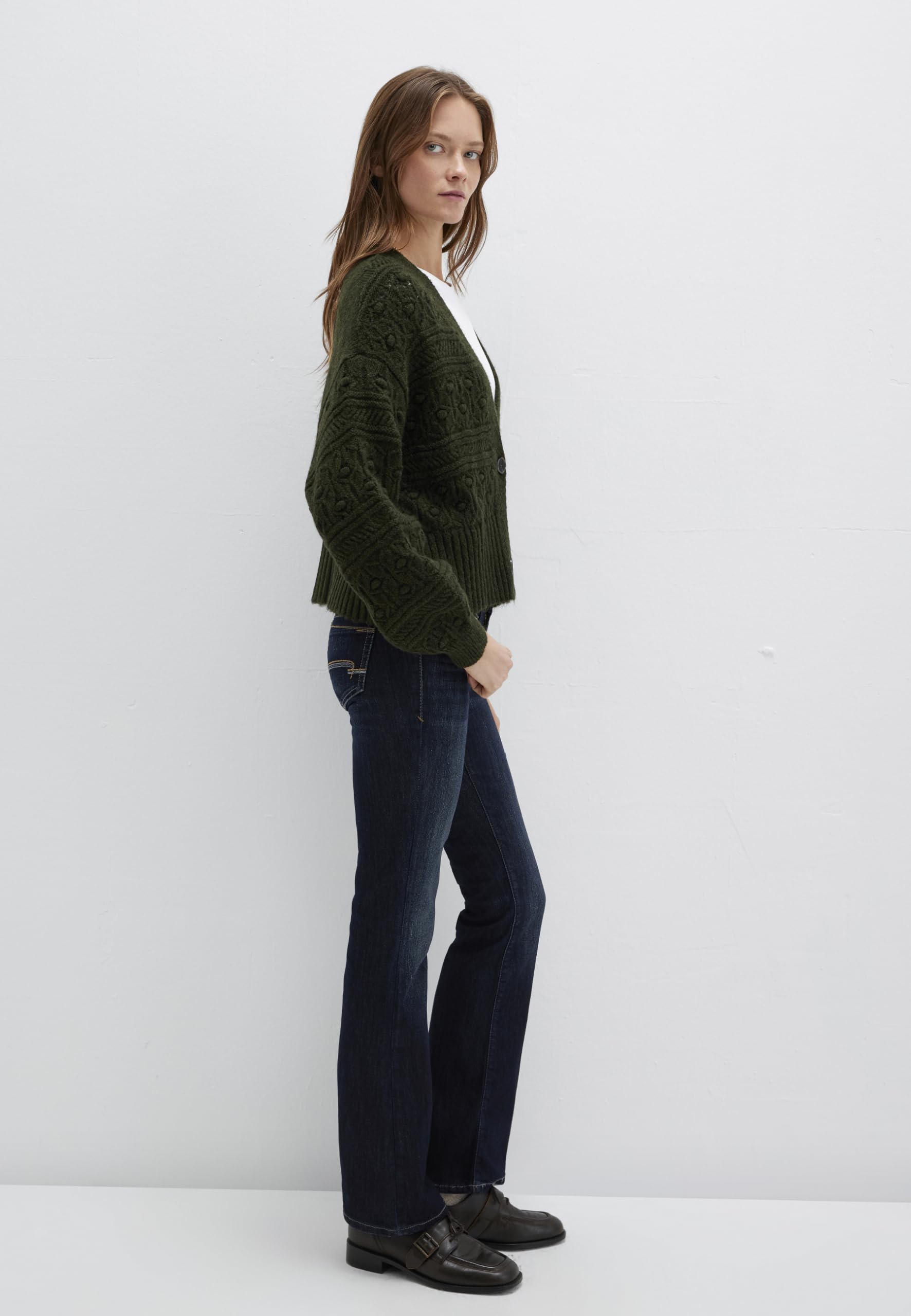 Mavi Button Front Cardigan Sweater Mujer