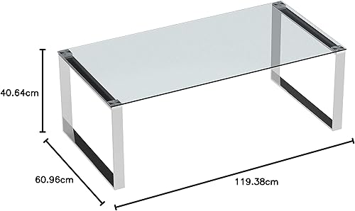 Miniatura 4 de Cortesi Home Mesa de centro Remi, plata