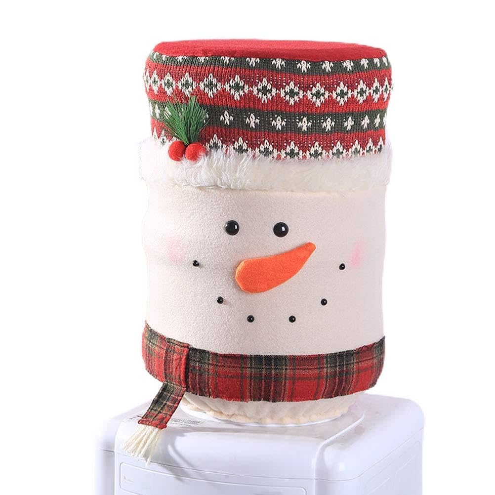 ZJchao Christmas Water Dispenser Cover, Reusable Water Buckle Dust Cover for Christmas, Ideal Christmas Decoration, 14.56 * 9.84inch, 95g Weight, Made of Fabric, Exquisite Workmanship