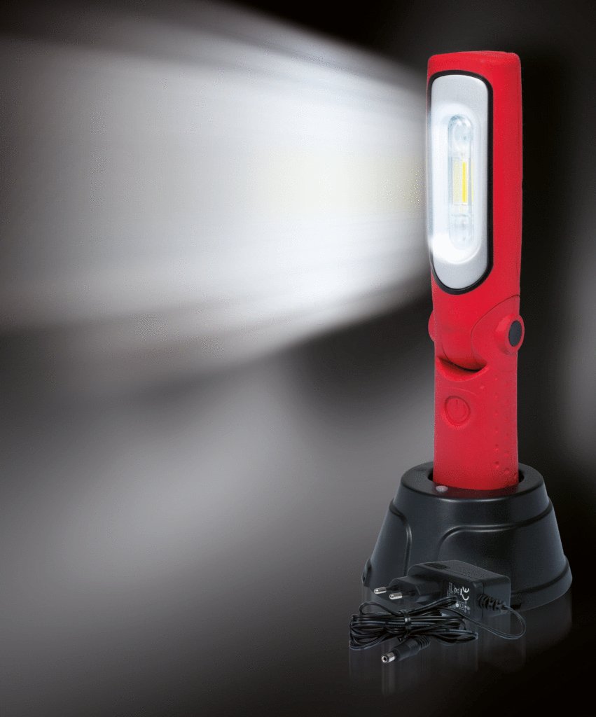 KS Tools 150.4310 LEDMAX POWER STRIPE LED-Akku-Arbeitslampe, knickbar perfectLight Handlampe 420 Lumen