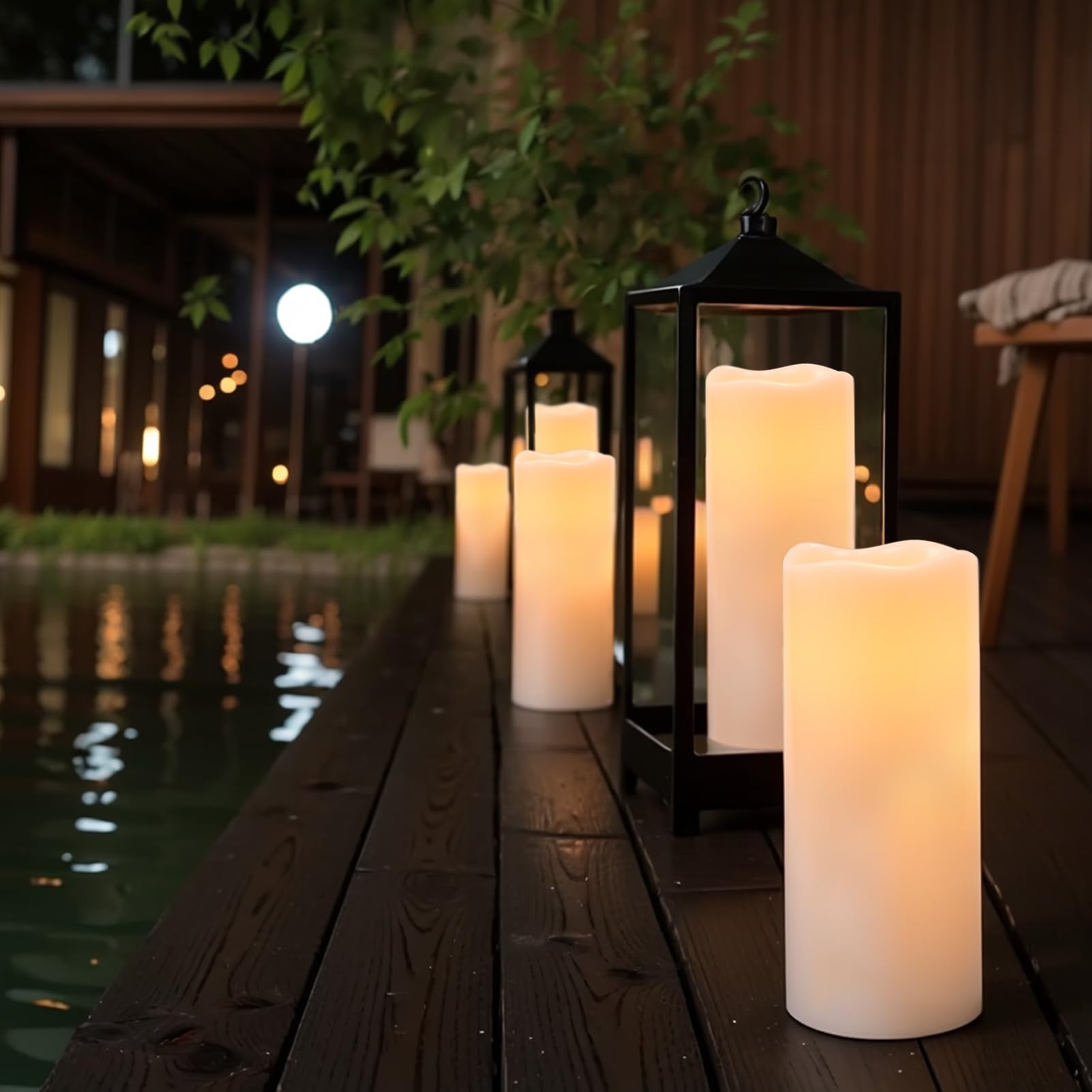 Eldnacele Solar Powered Outdoor Waterproof LED Candles - Image 2