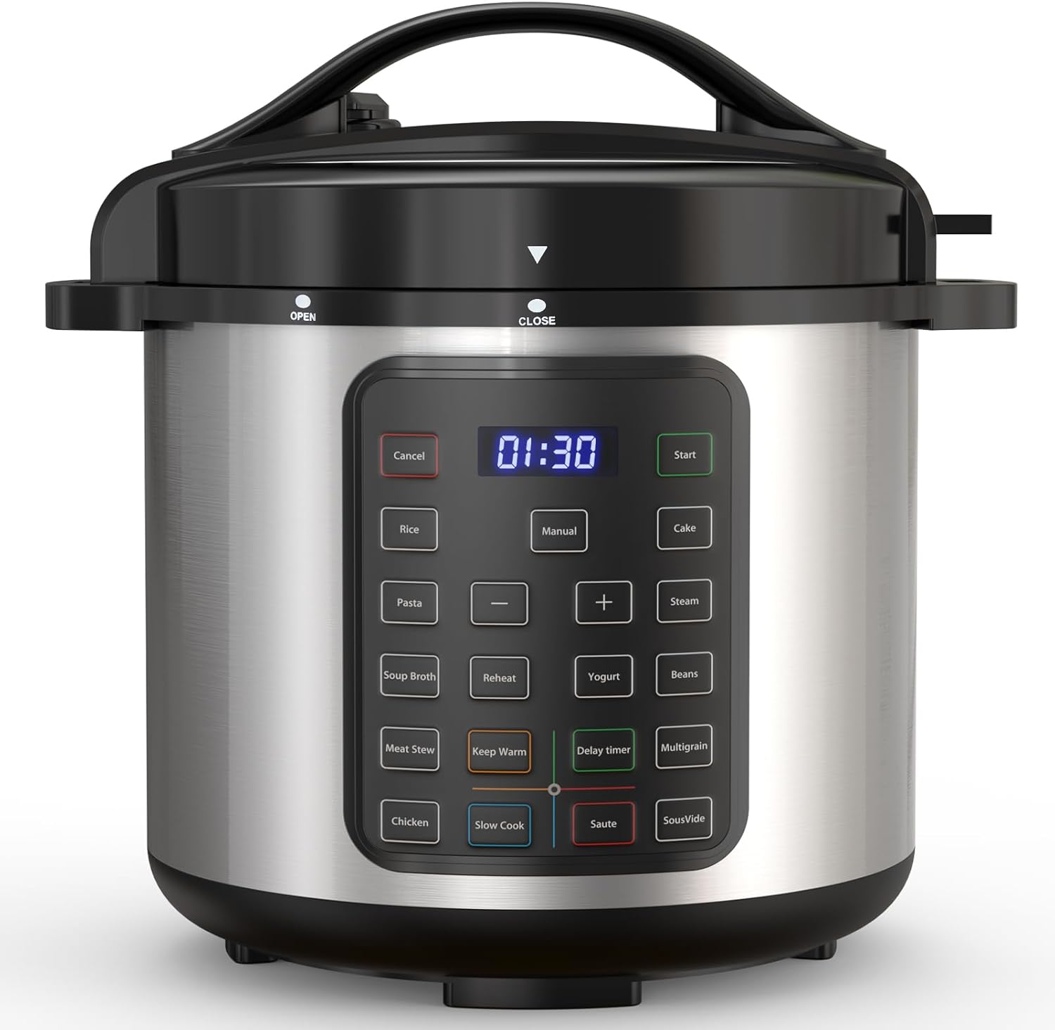 Sweetcrispy 8QT Electric Pressure Cooker,16-in-1 Instant Multi Kitchen Appliances, Slow Cooking Pot Rice Steamer Yogurt Maker, Stainless Steel Sweetcrispy 8QT Electric Pressure Cooker,16-in-1 Instant Multi Kitchen Appliances, Slow Cooking Pot Rice Steamer Yogurt Maker, Stainless Steel