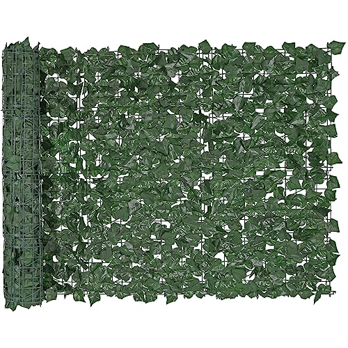 Lierre artificiel d'intimité 99x249 pour brise vue de cour et patio