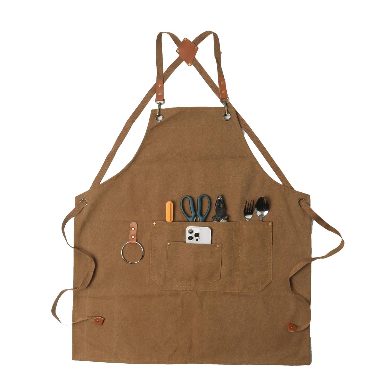 Tsophreniq Ergonomic Utility Apron Adjustable Belt for Comfortable Fruit Picking Berries in Orchards Tool Bag for Gardening