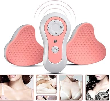 Breast Massage Heating Stimulator, Wireless Breast Massager, Invisible Electric Breast Massager with Hot Compress Function for Chest Enlargement Anti Sagging