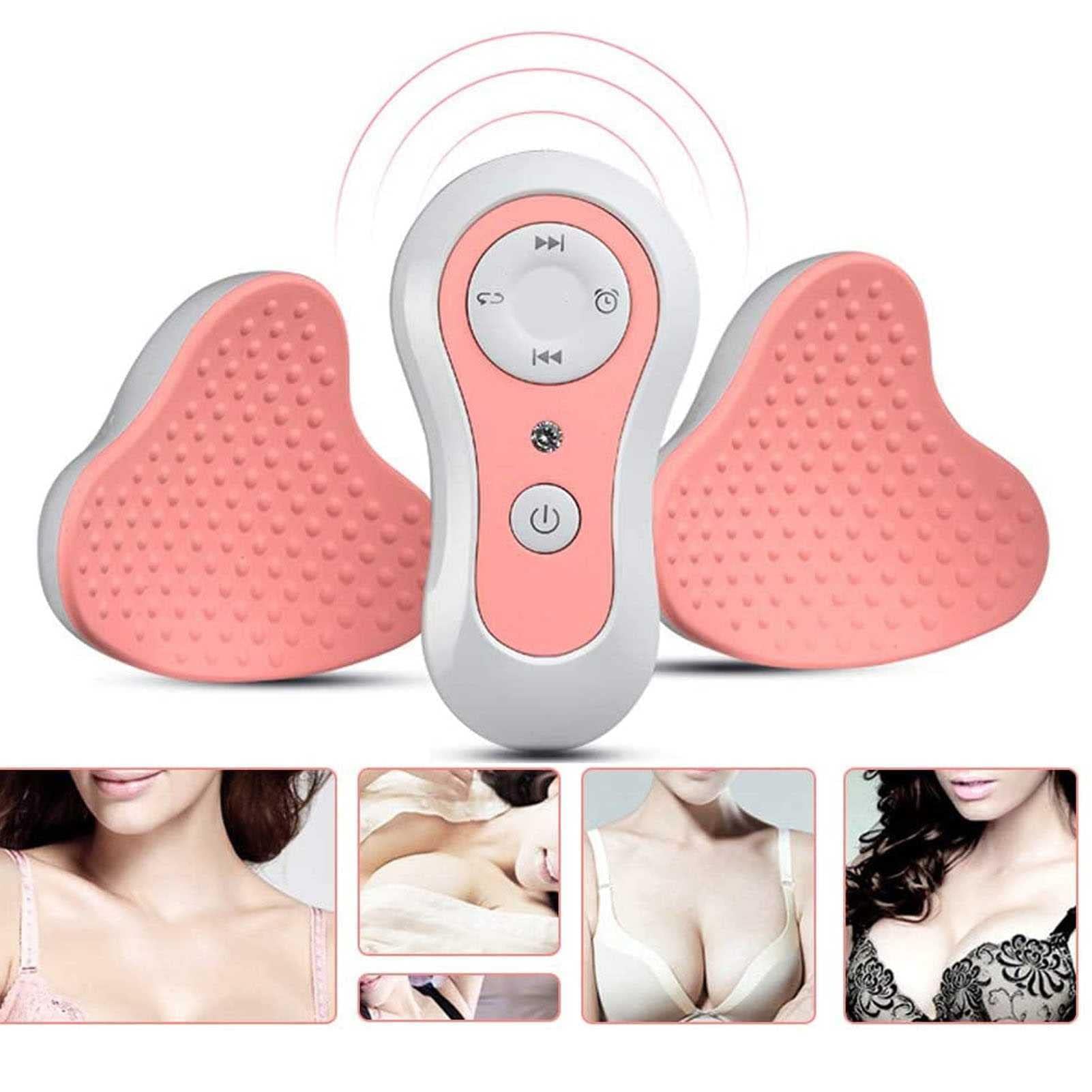 Ltejumq Electric Breast Massager, Heating Breast Massager, 3 Levels Of Strength, 4 Modes, Electric Breast Enlargement Device Breast Enhancer Massager Bra With Hot Compress Chest Anti Sagging