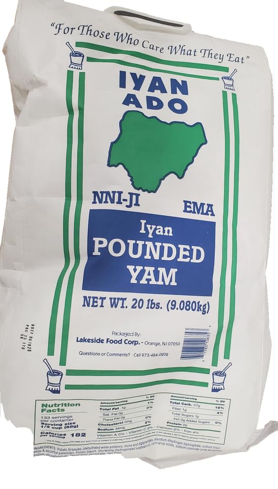 Iyan ADO Pounded Yam 20lbs Bag
