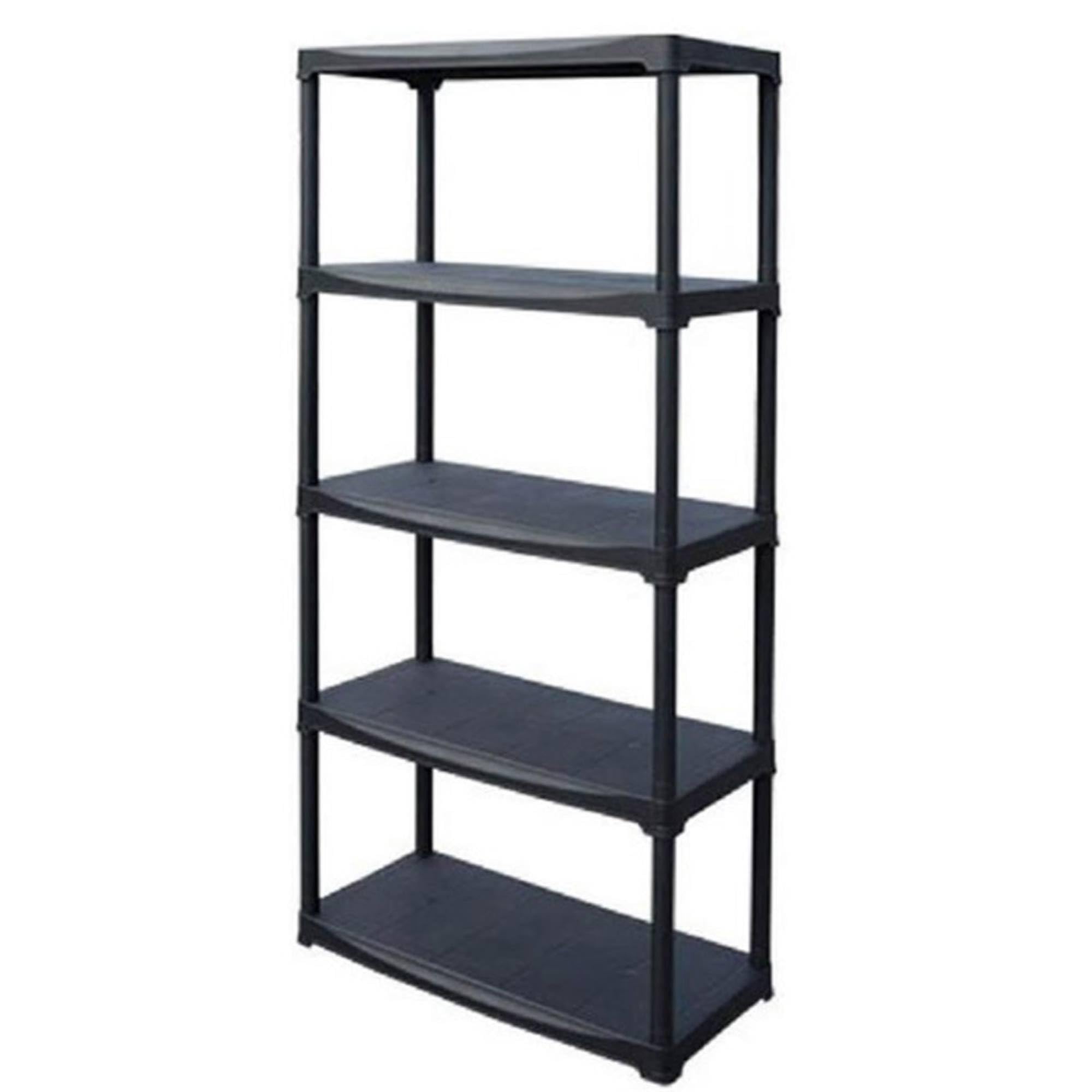 Étagère modulaire avec 5 étagères en Plastique en polypropylène 80 x 40 x 176 cm.