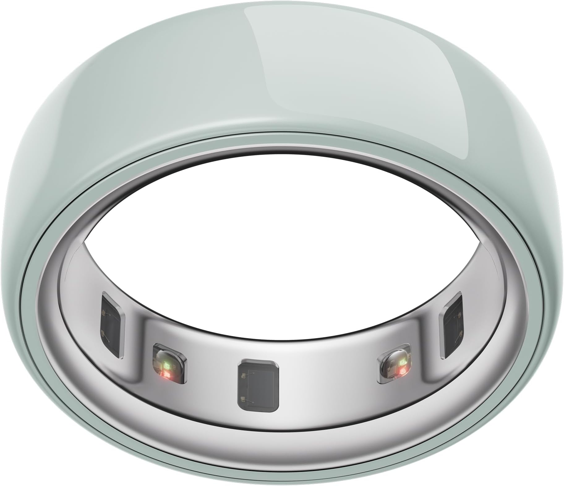 Oura Ring 4 - Ceramic Tide - Size 5 - Smart Ring | Non-Standard Fit – Measure with Oura Ring 4 Size Kit | Sleep, Heart Rate and Fitness Tracking Wearable | 8-Day Battery, iOS/Android Compatible