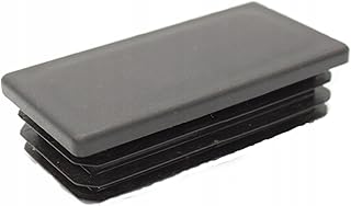 Tapón de lámina para manguera rectangular, 100 x 120 mm, color negro, polietileno de polietileno, tapas de cubierta, tapa de tubo de plástico resistente, para una protección perfecta