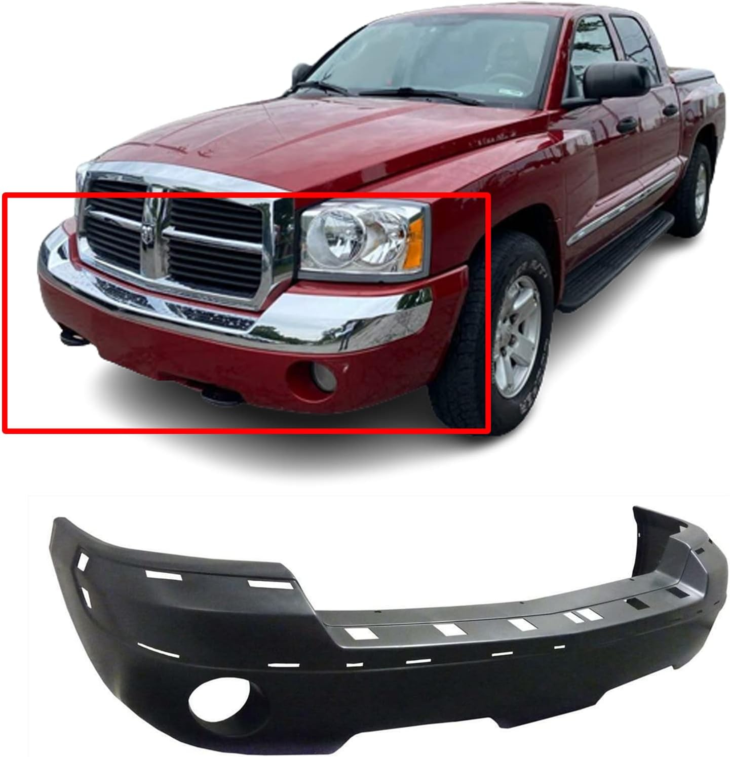 FitParts Compatible With Front Bumper Cover 2005 2006 2007