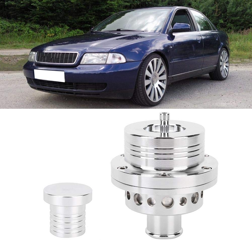 Qiilu Valvola di Soffiaggio Turbo BOV Sound Simulator Kit per A4/B5 Argento