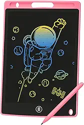Lousa Digital Mágica Infantil LCD 12″ – Tablet de Escrita e Desenho Colorido, Educativo e Criativo para Crianças (Rosa)