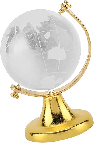 Miniatura 4 de Bola mágica redonda de la esfera del mundo del globo de la tierra bola de cristal con soporte Decoración de arte para el hogar Oficina Decoración