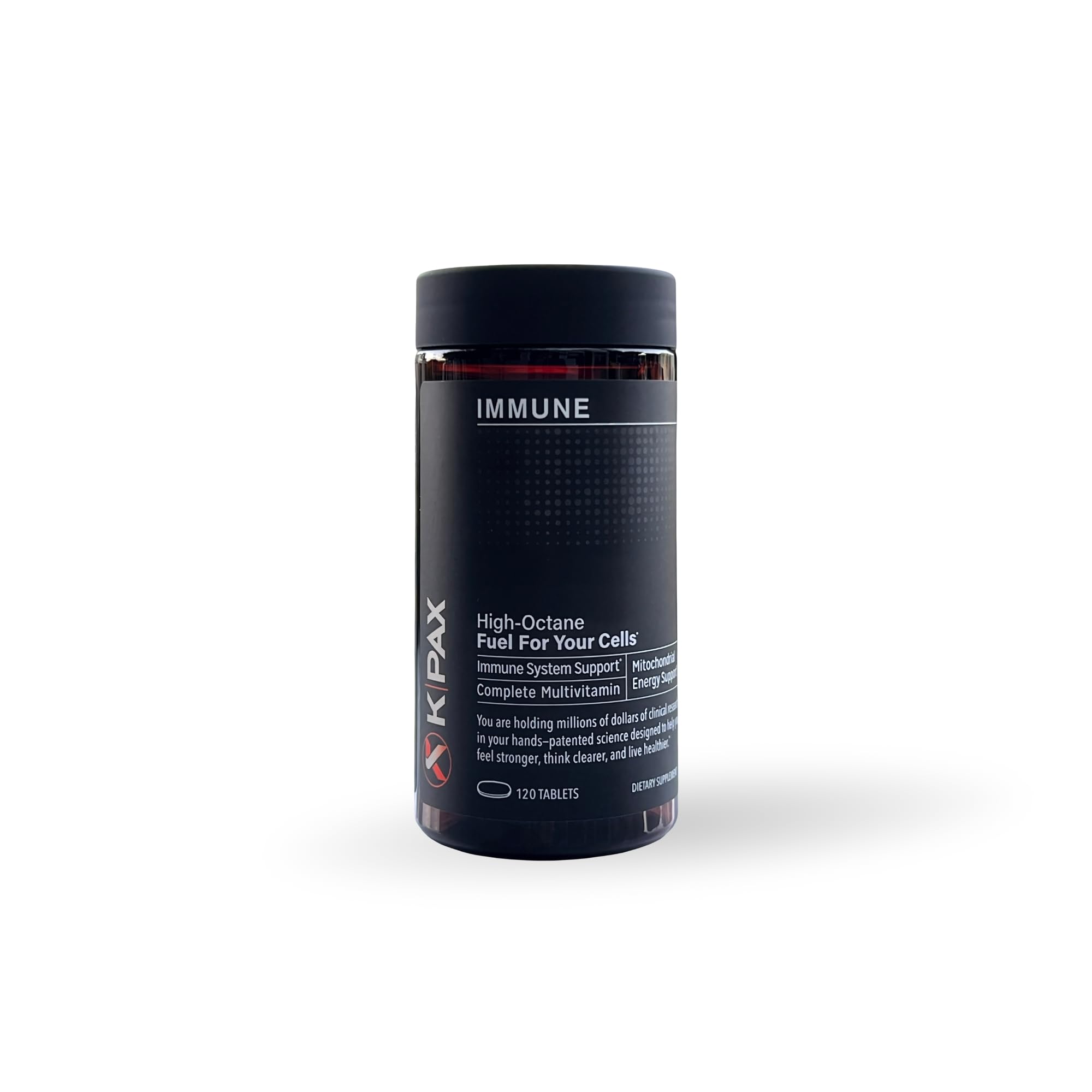 KPAX Immune, Mitochondrial Energy Supplement, Plus Daily Multivitamin, High Potency, 2-Month Supply (120 Tablets)